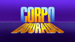 Imagem com logotipo da novela Corpo Dourado