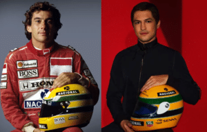 Foto de Ayrton Senna e Gabriel Leone