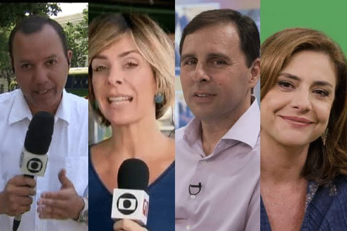 Foto dos repórteres que foram demitidos pela TV Globo