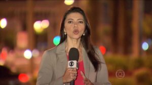 Foto da repórter Giovana Teles, demitida pela Globo