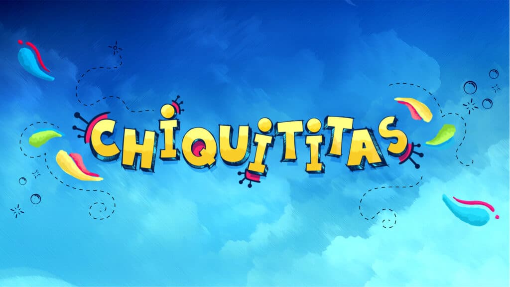 Imagem com logotipo da novela Chiquititas