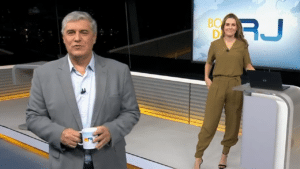 Imagem com foto dos apresentadores Flávio Fachel e Silvana Ramiro, da Globo
