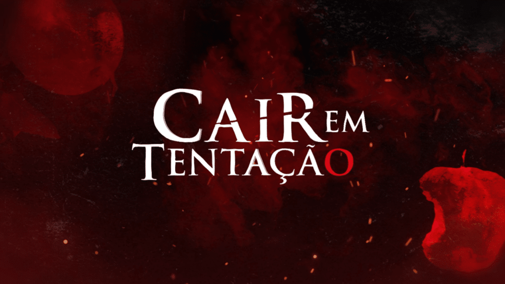 Imagem do logotipo da novela Cair em Tentação