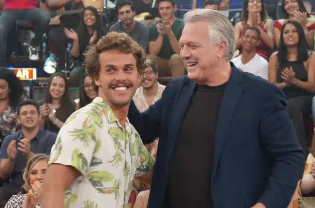 Foto Pedro Bial e Theo Bial