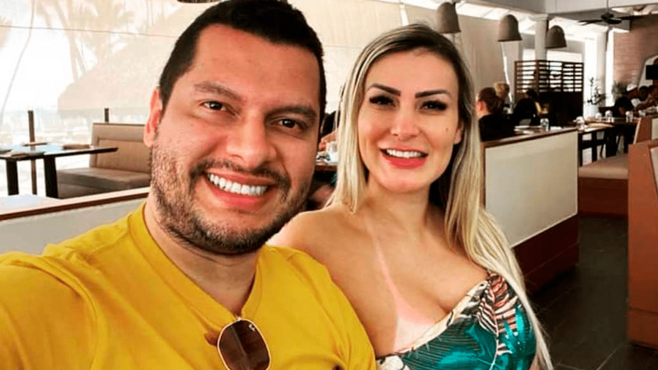 Andressa Urach e Thiago Lopes (Foto: Reprodução)