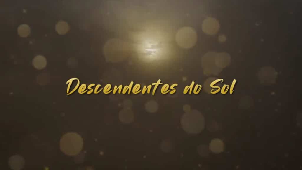 Imagem com logotipo da novela Descendentes do Sol, da RedeTV!