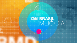 Logotipo do novo jornal Brasil Meio-Dia, da CNN Brasil
