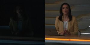 Foto da pane elétrica do Bom Dia Brasil