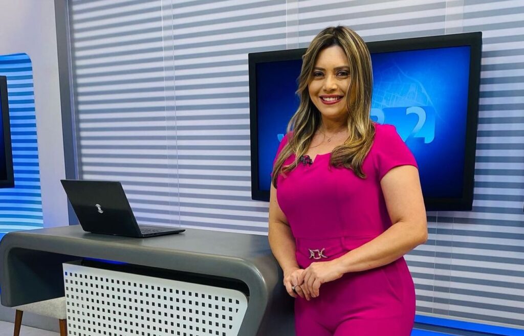 Foto de apresentadora de afiliada da Globo