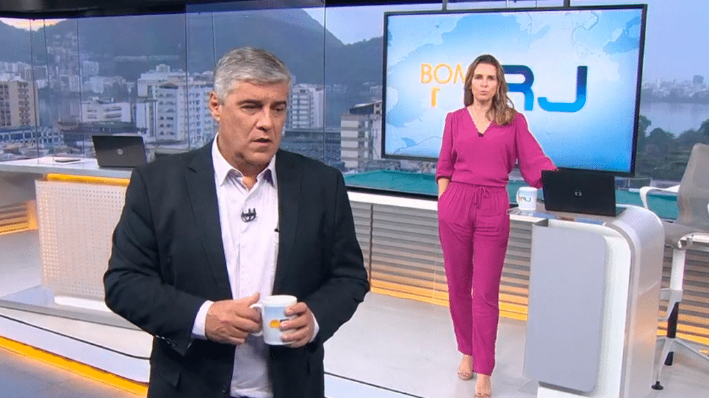 Flávio Fachel e Silvana Ramiro no Bom Dia Rio