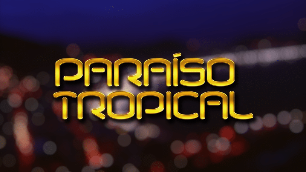 Logotipo da novela Paraíso Tropical, em cartaz no Vale a Pena Ver de Novo, da Globo