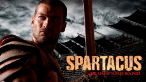 Andy Whitfield na série Spartacus, da plataforma Lionsgate+