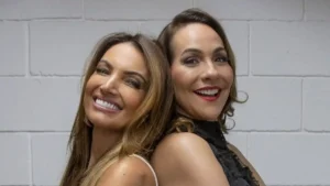 Foto de Patrícia Poeta e Maria Beltrão na Globo