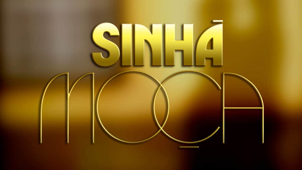 Imagem com logotipo da novela Sinhá Moça