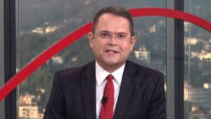 Sidney Rezende durante participação nos telejornais da CNN Brasil