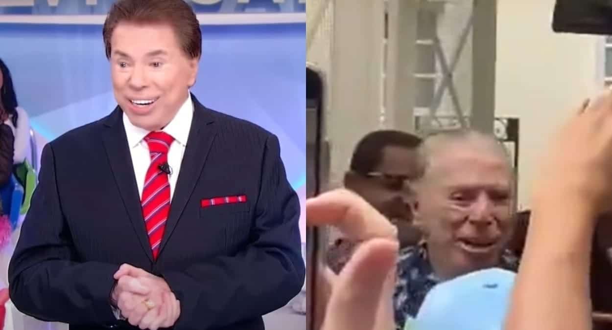 Foto de Silvio Santos antes e depois de se afastar da televisão
