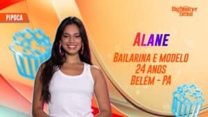 Imagem com foto da participante Alane do BBB 24