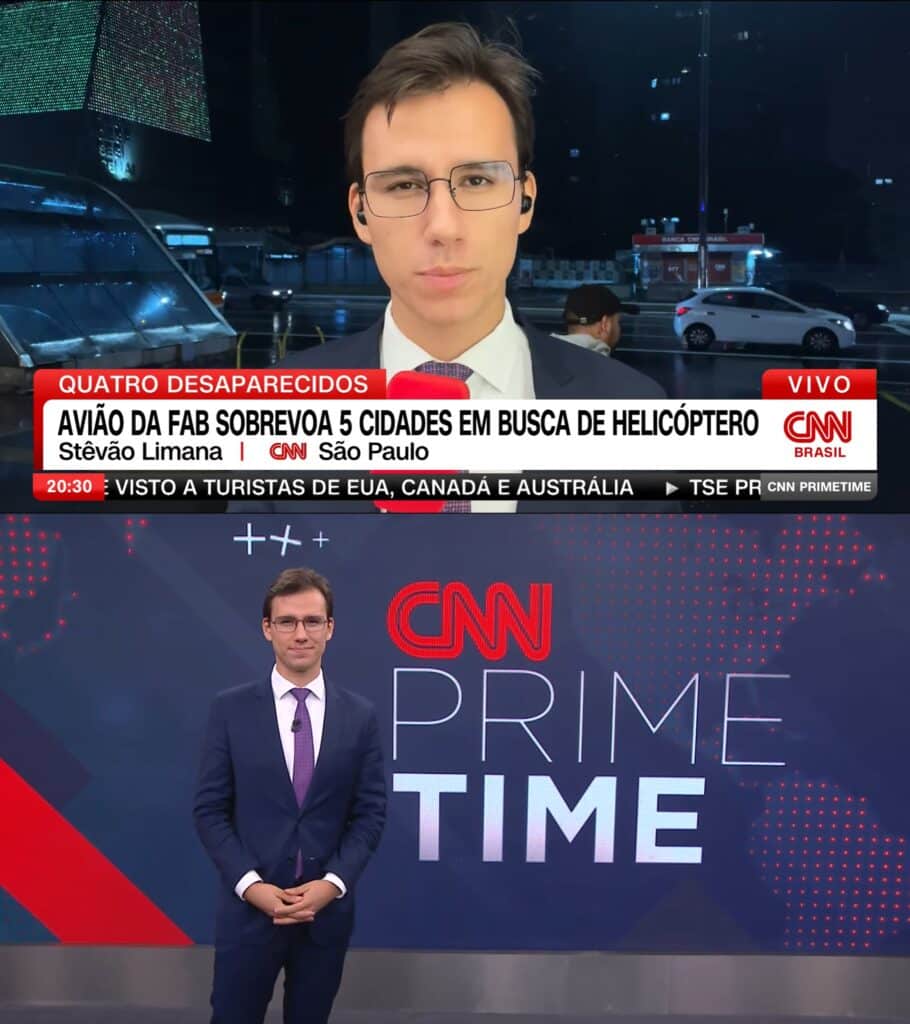 Foto do jornalista Stêvão Limana, da CNN Brasil