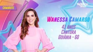 Imagem com foto da cantora Wanessa Camargo, que está na lista oficial do BBB 24