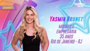 Foto de divulgação da participante Yasmin Brunet do BBB 24