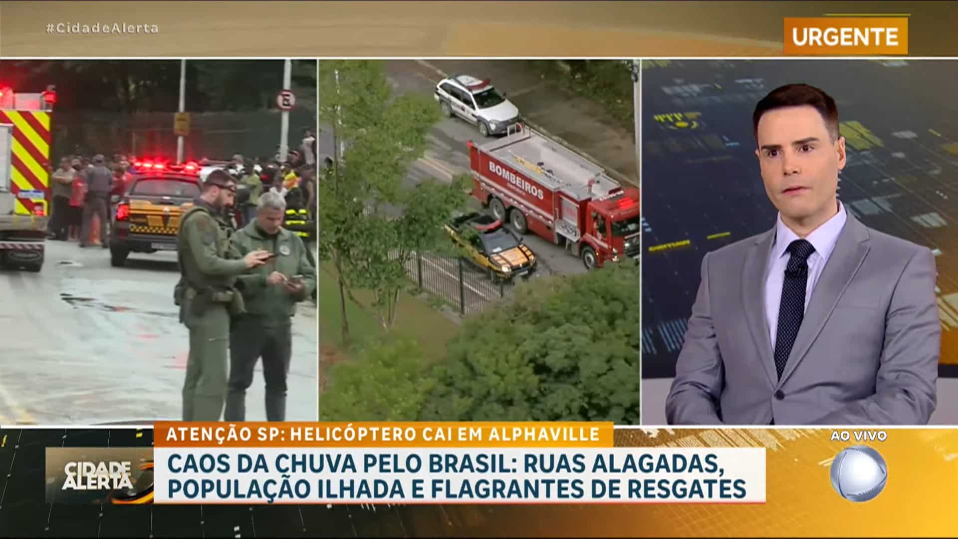 Foto de trecho do programa Cidade Alerta