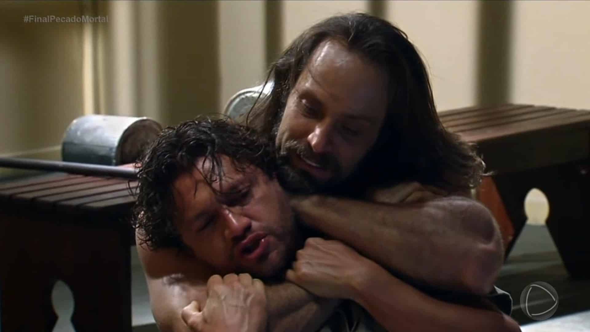 Cena do último capítulo da novela Pecado Mortal