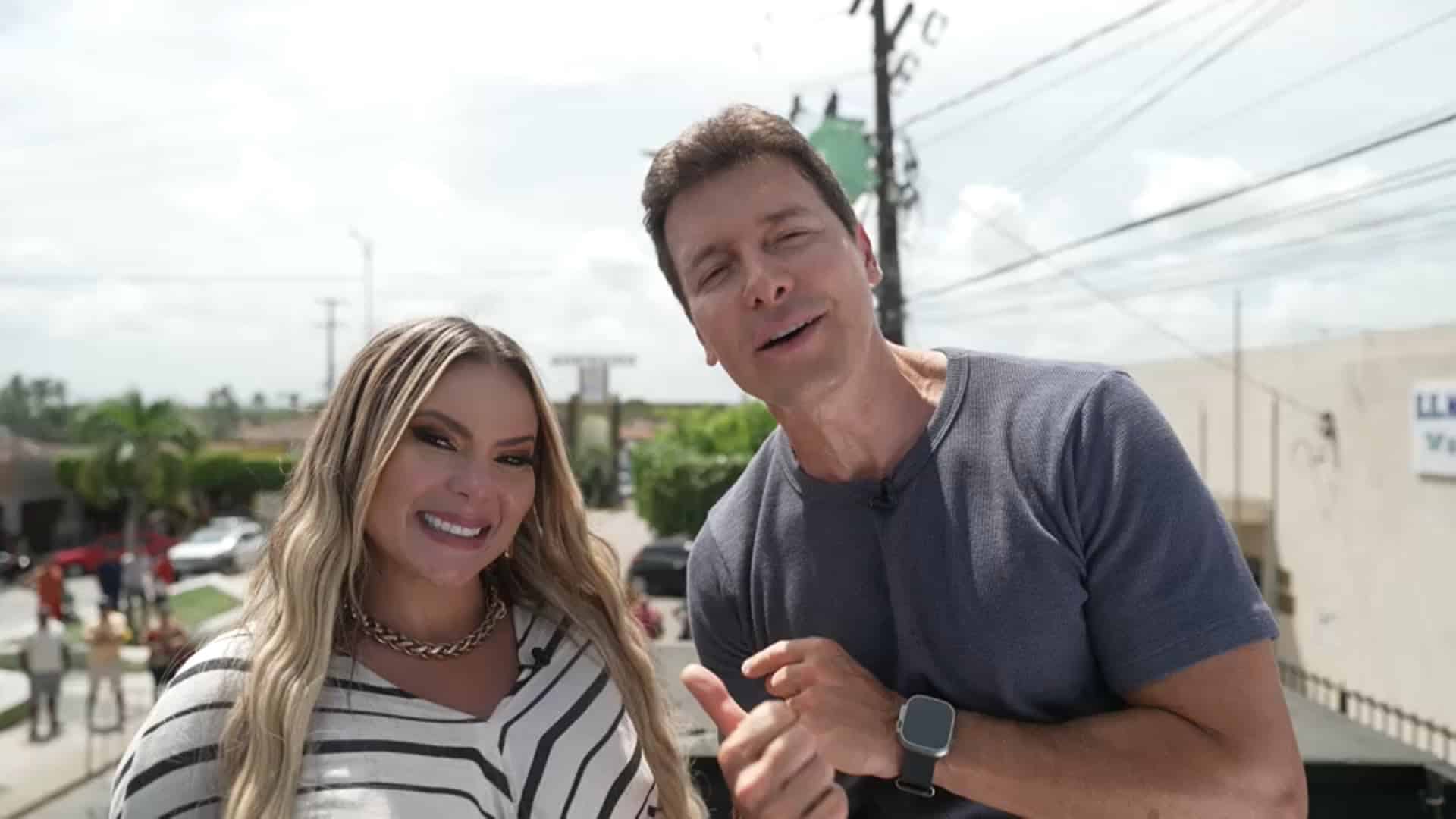 Foto de Kally Fonseca e Rodrigo Faro