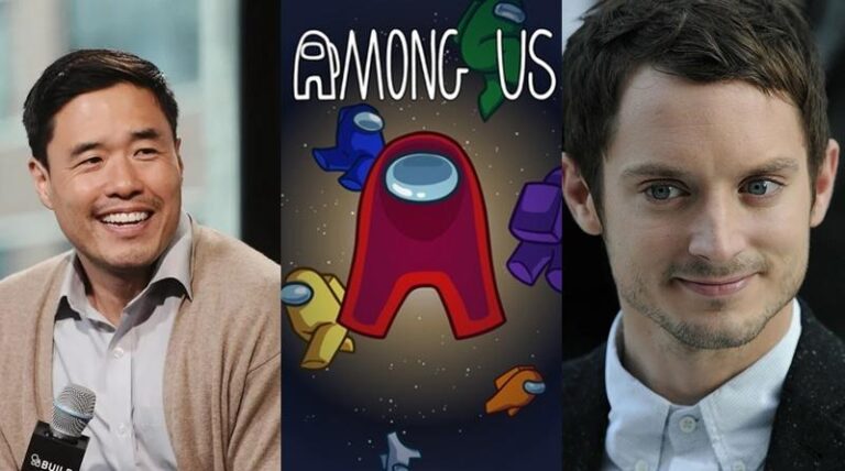 Montagem com Randall Park e Elijah Wood