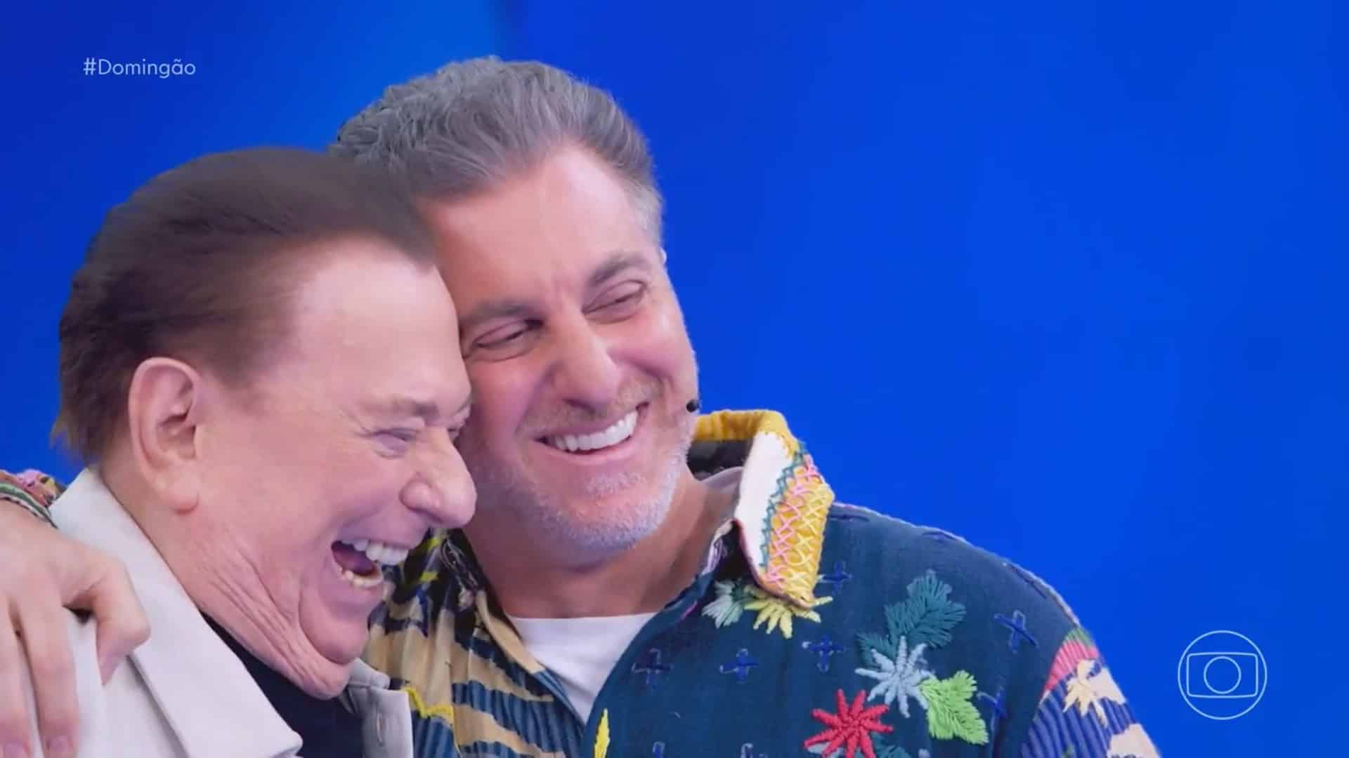 Foto de Raul Gil e Luciano Huck