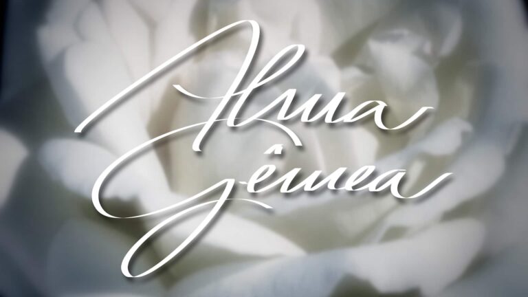 Imagem com logotipo da novela Alma Gêmea