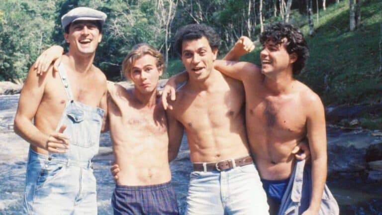 Foto dos protagonistas de Despedida de Solteiro