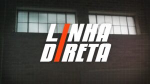 Imagem com logotipo do programa Linha Direta