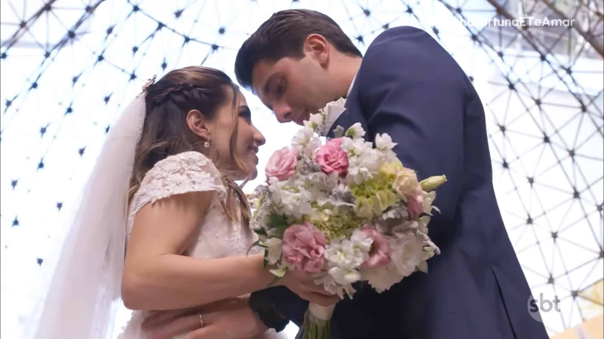 Foto de cena da novela Minha Fortuna é Te Amar, exibida pelo SBT