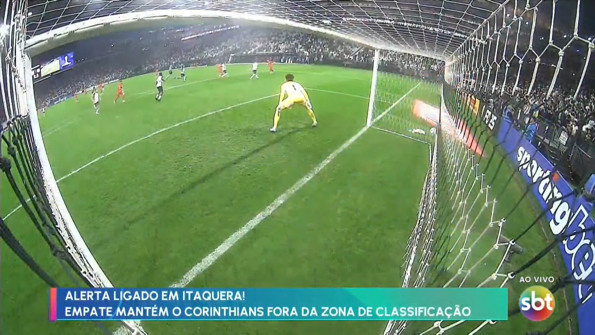 Foto do jogo entre Corinthians e América de Cali