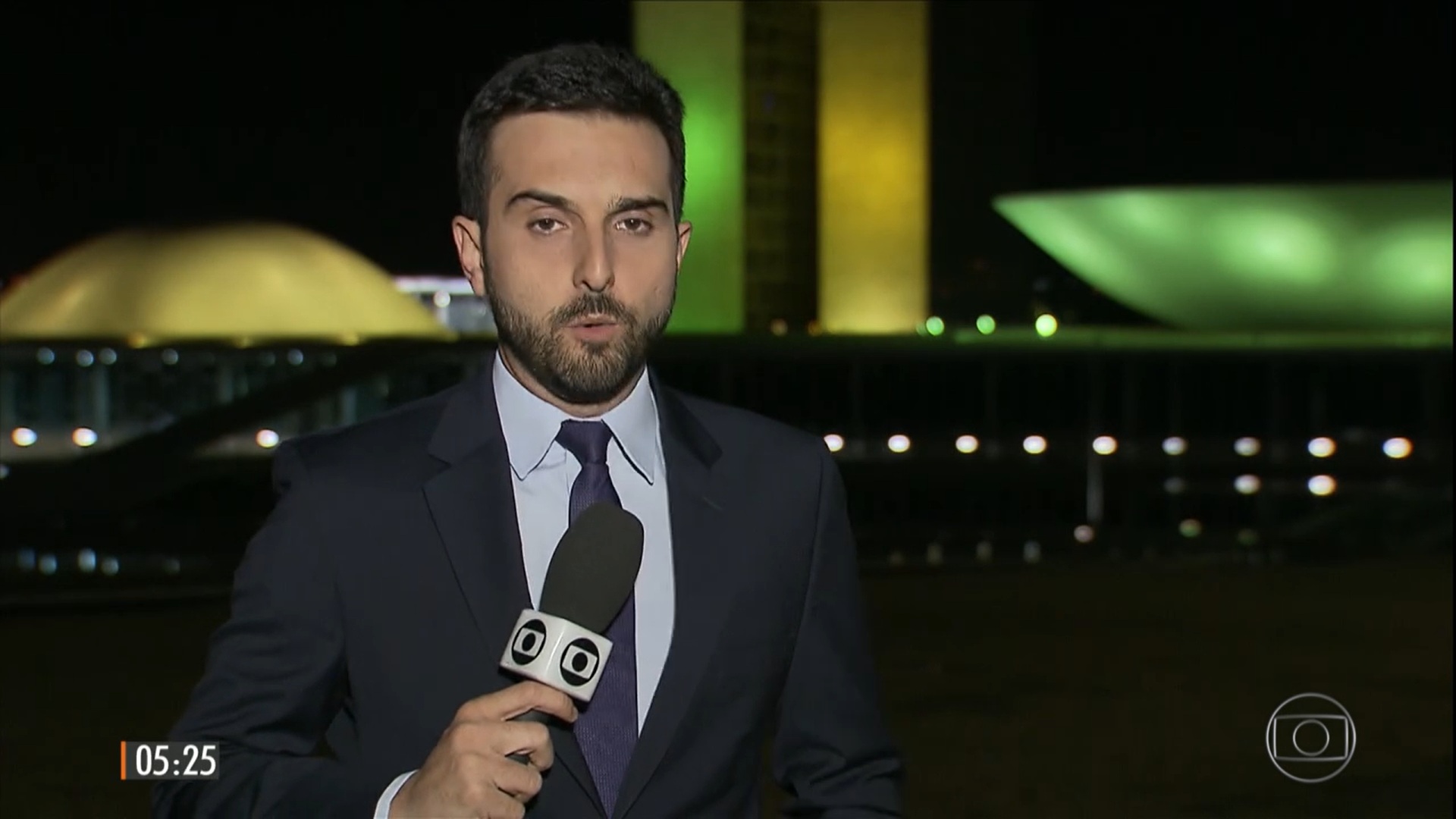 Foto de Victor Boyadjian, repórter da Globo