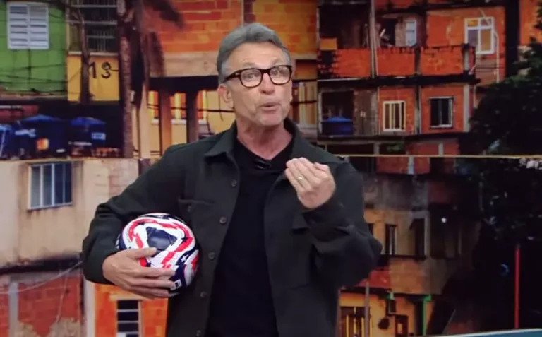 Craque Neto no estúdio da Band