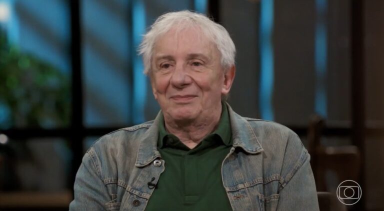 Marco Nanini em uma gravação da Globo