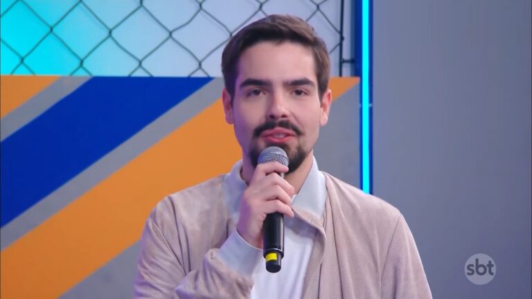Foto da estreia do Programa do João no SBT