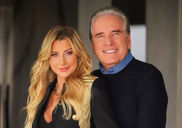 Ana Paula Siebert e Roberto Justus