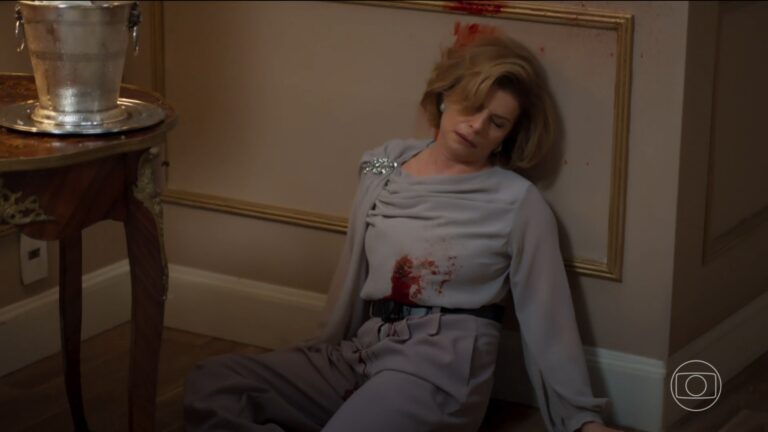 Foto da morte de Odete Roitman em Vale Tudo