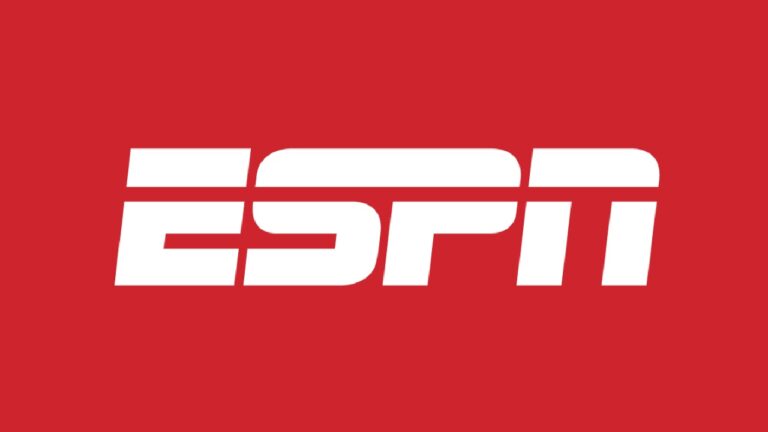 Logo da ESPN com letras brancas em negrito sobre fundo vermelho