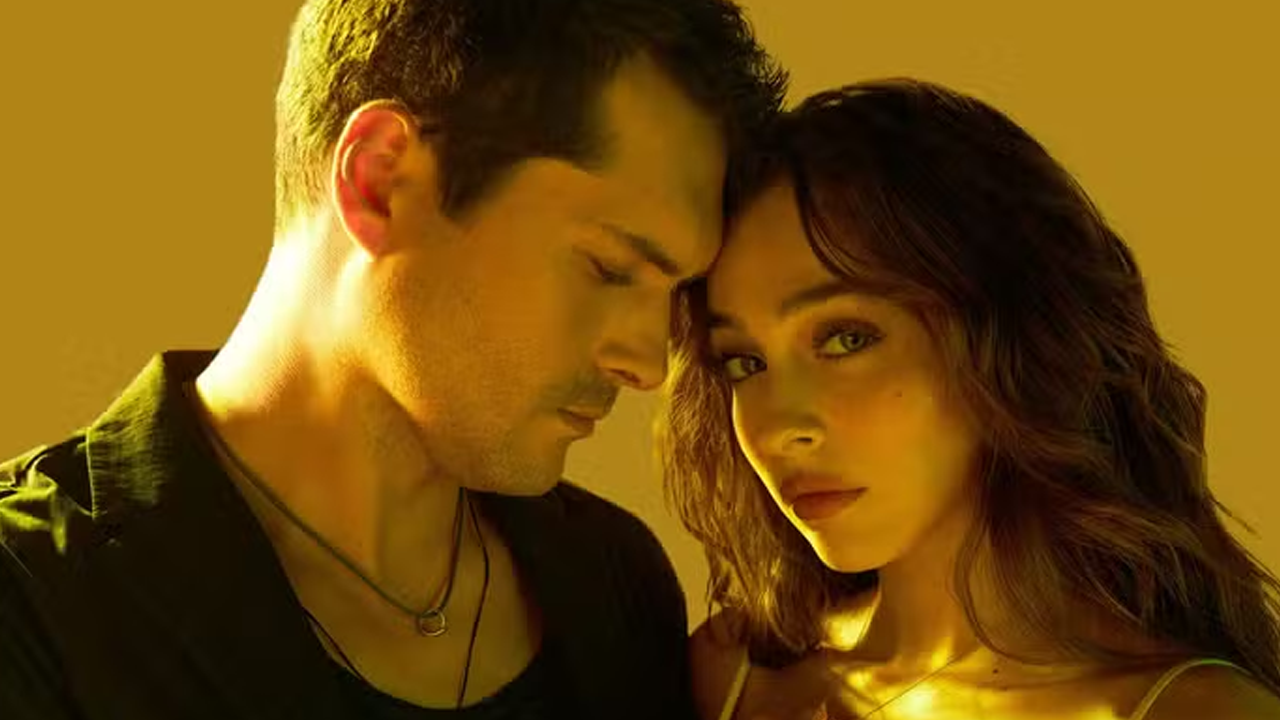 Casal Civan, interpretado por Alperen Duymaz, e Leyla, vivida por Cemre Baysel, em foto promocional da trama turca