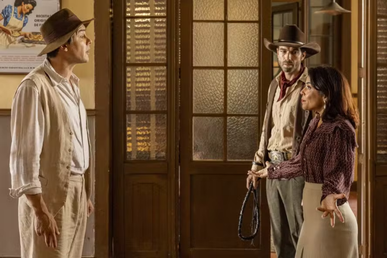 Candinho discute com Olga por causa de Policarpo em Êta Mundo Melhor!