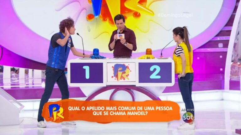 Foto do programa Passa ou Repassa, do SBT