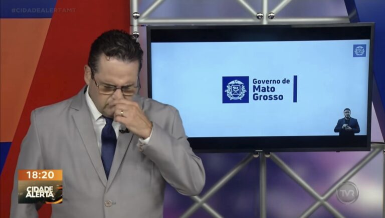 Haroldo Arruda, apresentador do Cidade Alerta, passa mal antes de desmaiar ao vivo