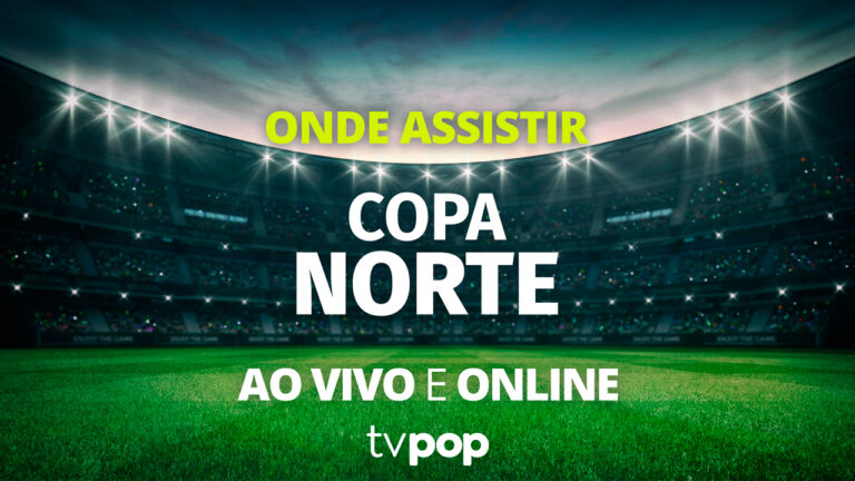 Arte das transmissões das partidas da Copa Norte