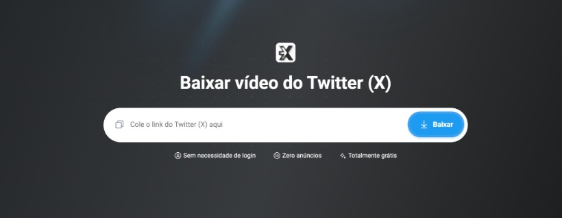 Foto de site para download de vídeos da rede social Twitter.