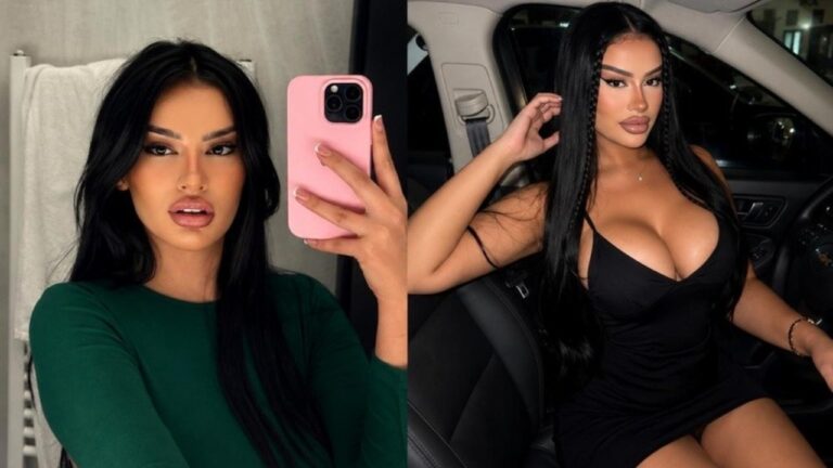 Júlia Medeiros tira selfie no espelho e posa dentro de carro em montagem de fotos para redes sociais