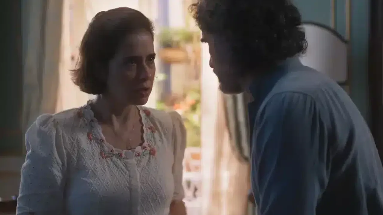 Leônidas tenta descobrir os motivos da angústia de Heloísa em Além da Ilusão