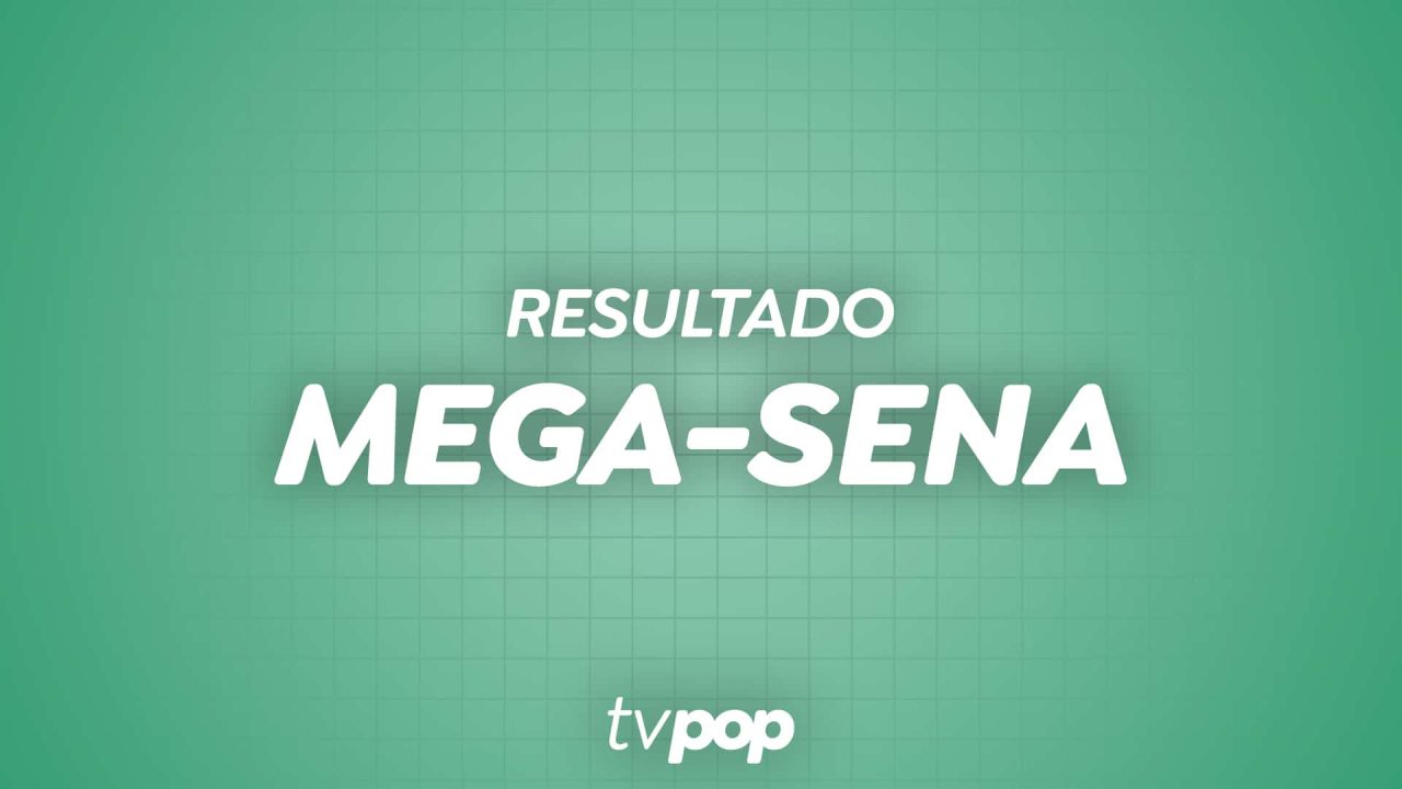 Imagem com logotipo da loteria Mega-Sena, da Caixa